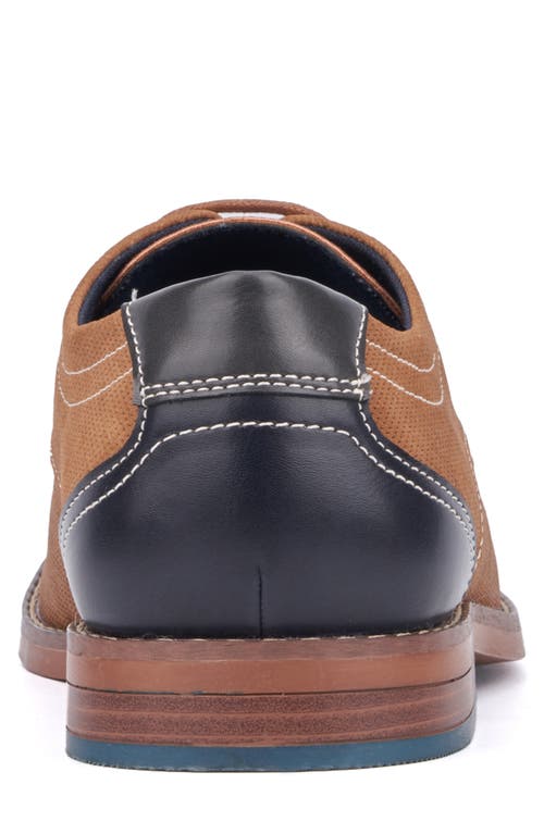 Reserve Footwear Textured Plain Toe Derby In Brown