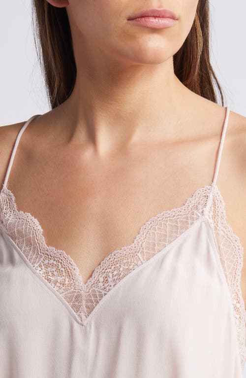 Treasure & Bond Lace Trim Camisole In Pink Sepia