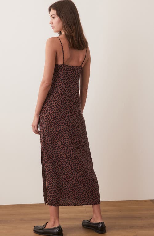 Shop Marine Layer Gabrielle Maxi Slipdress In Leopard