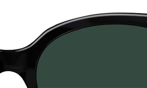 Shop Raen Lily 54mm Cat Eye Sunglasses In Crystal Black/green Polar