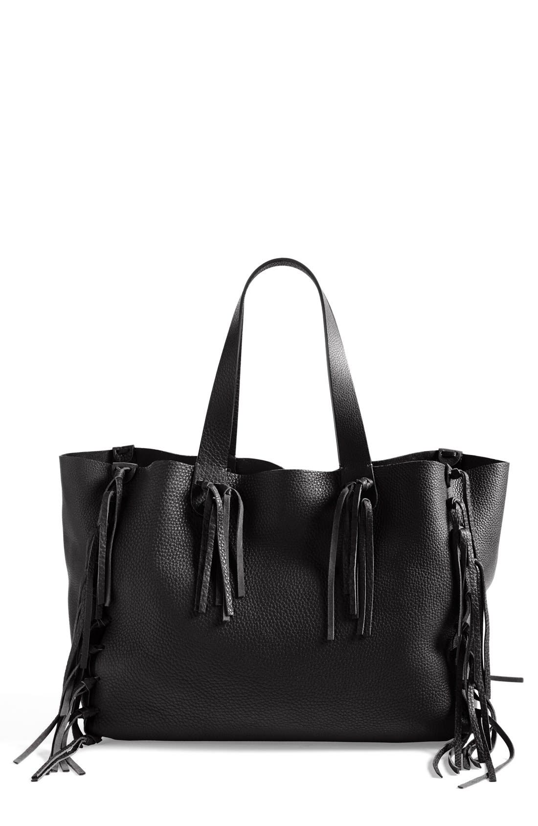 valentino c rockee fringe tote