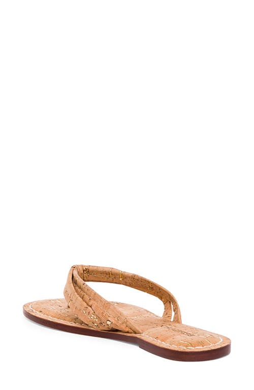 Shop Bernardo Footwear Bernardo Miami Sandal In Cork/gold