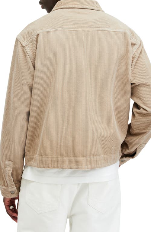 Shop Allsaints Clifton Corduroy Jacket In Dune Taupe