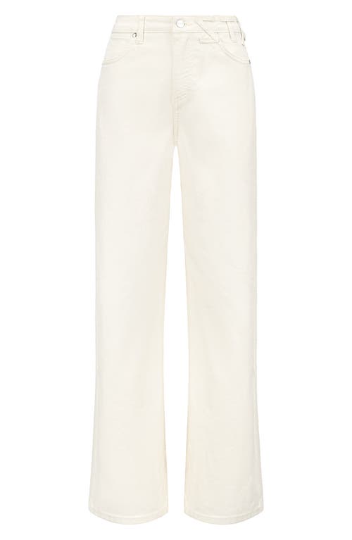 Shop Staud + Wrangler The Loose Fit Jeans In Cream