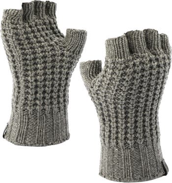 Steve Madden Colorblocked Fingerless Gloves ($13) ❤ liked on