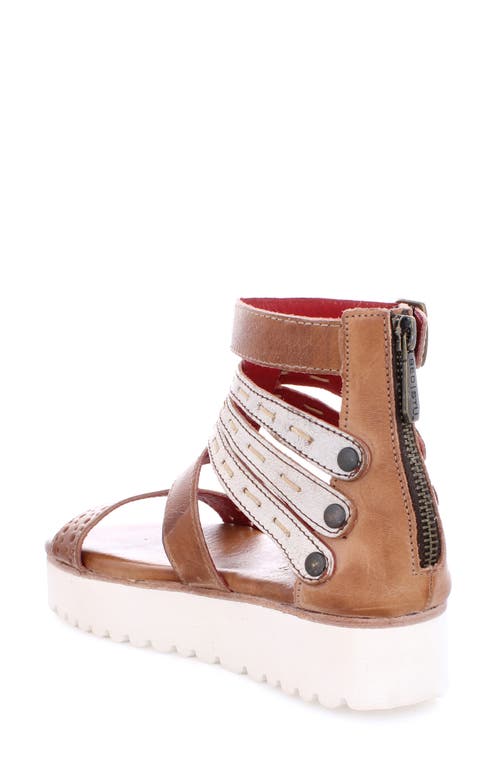 Bed Stu Artemia Platform Sandal In Tan Rustic Nectar Lux