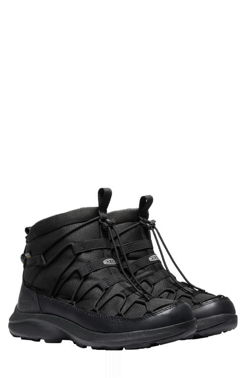 Keen Uneek Snk Waterproof Chukka Boot In Black/black