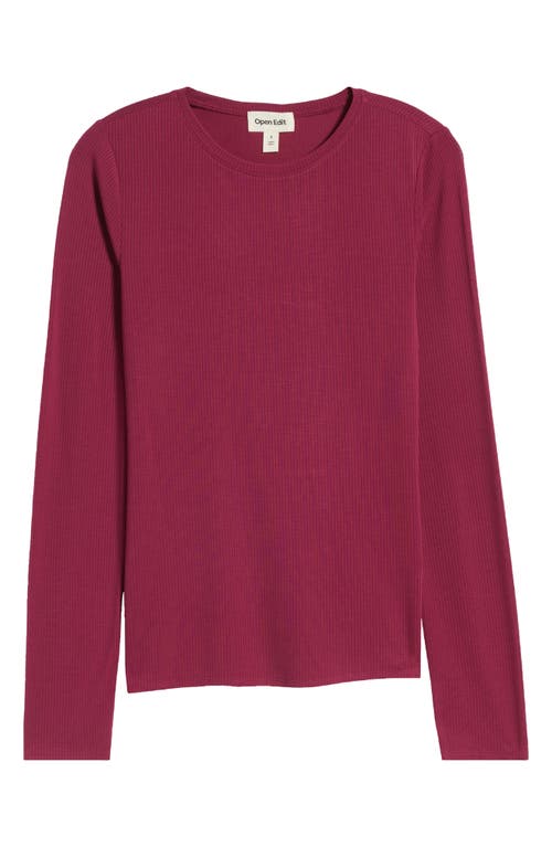 Open Edit Dreamy Rib Sleep Top In Purple Magenta