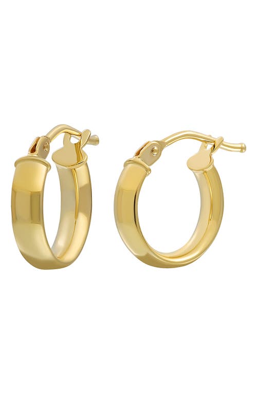 Shop Bony Levy 14k Gold Wide Hoop Earrings In 14k Yellow Gold