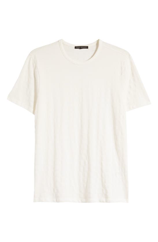 Shop Robert Barakett Gordon Slim Fit Cotton Crewneck T-shirt In White