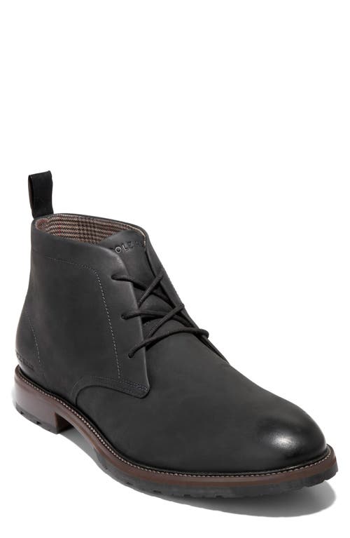 Cole Haan Men’s Liam Chukka II Black Leather Boots Cole Haan Liam Chukka II Men main image 4