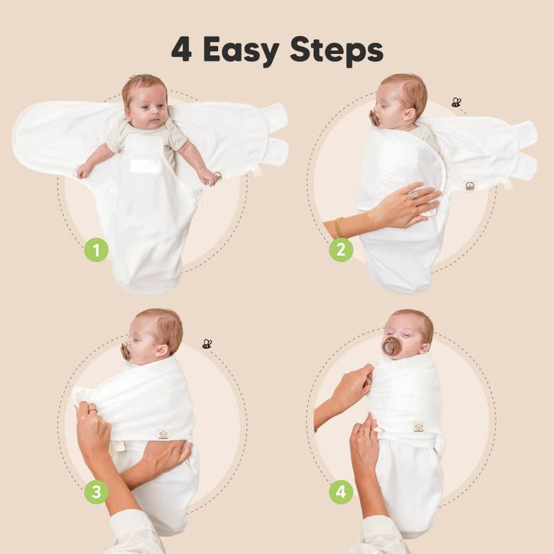 Shop Keababies 3-pack Soothe Zippy Swaddle Wrap In Daffodil