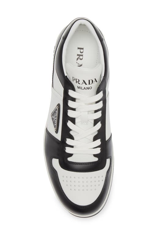Shop Prada Downtown Logo Low Top Sneaker In Bianco/nero