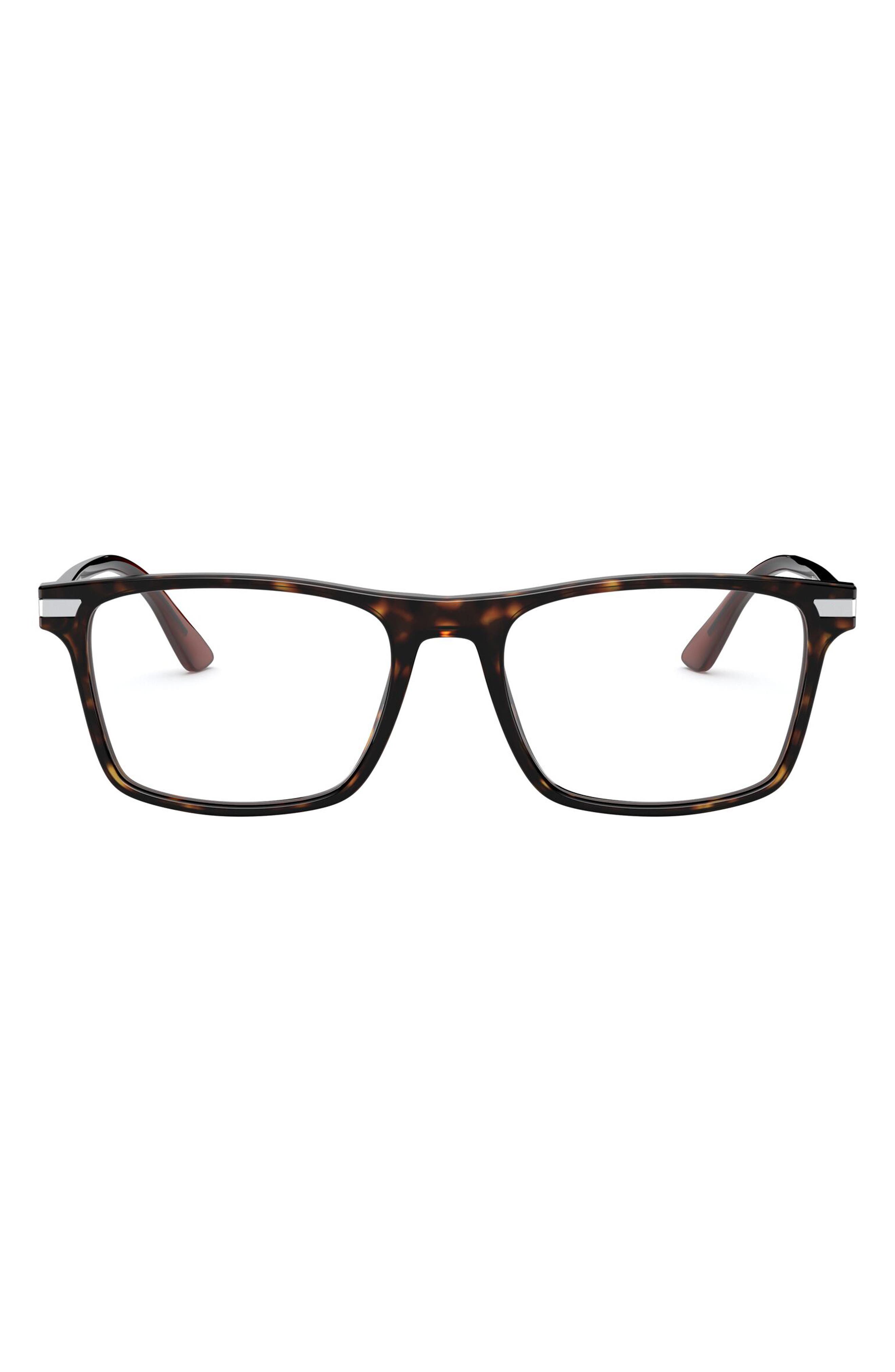 EAN 8056597239721 - Prada 54mm Rectangular Optical Glasses in Havana at ...