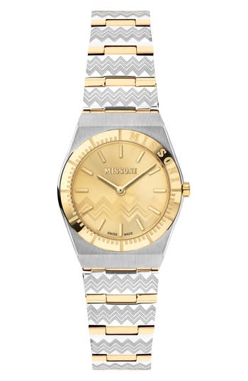 Missoni Milano Bracelet Watch, 29mm In Gold