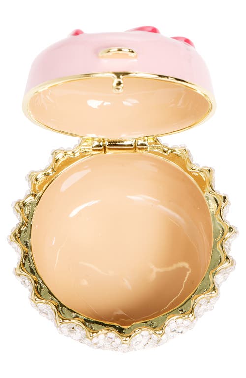 Judith Leiber Embellished Bonbon Pillbox In Champagne Rhinestone Multi