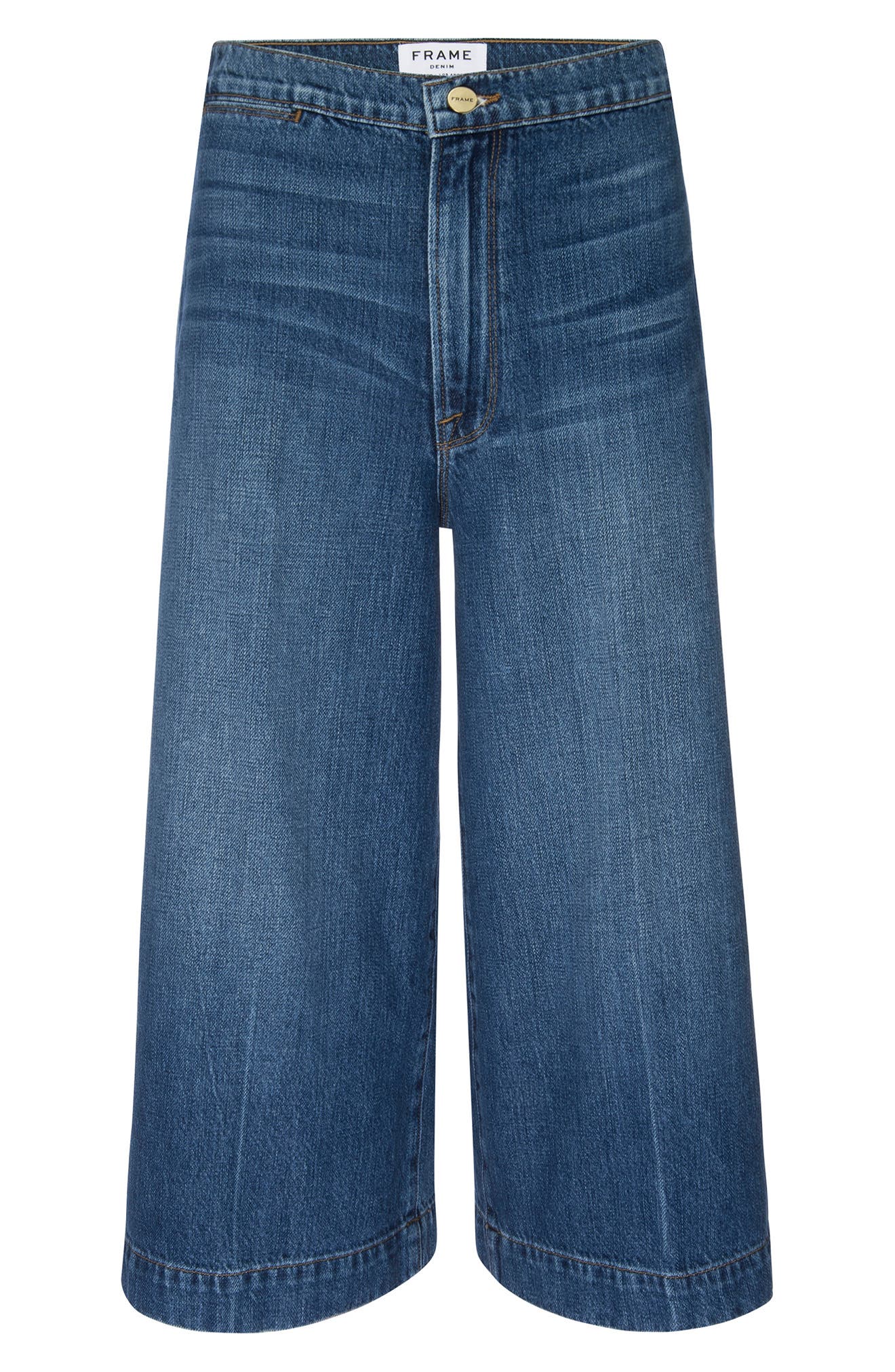 Frame Le Culotte Cropped Wide Leg Jeans In Sweetzer