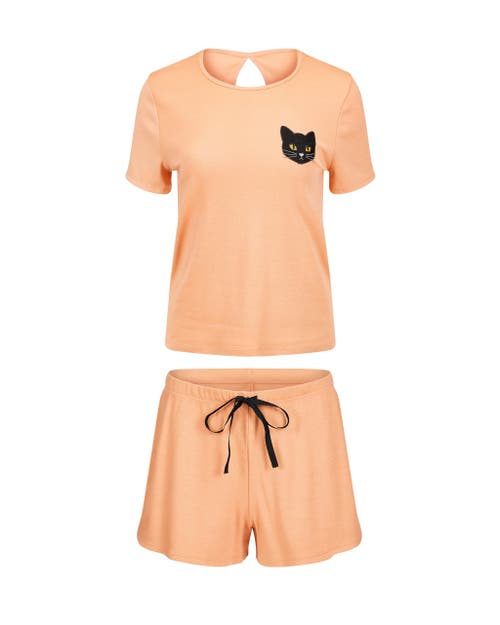 Shop Adore Me Catrine Pajama Set In Novelty Orange