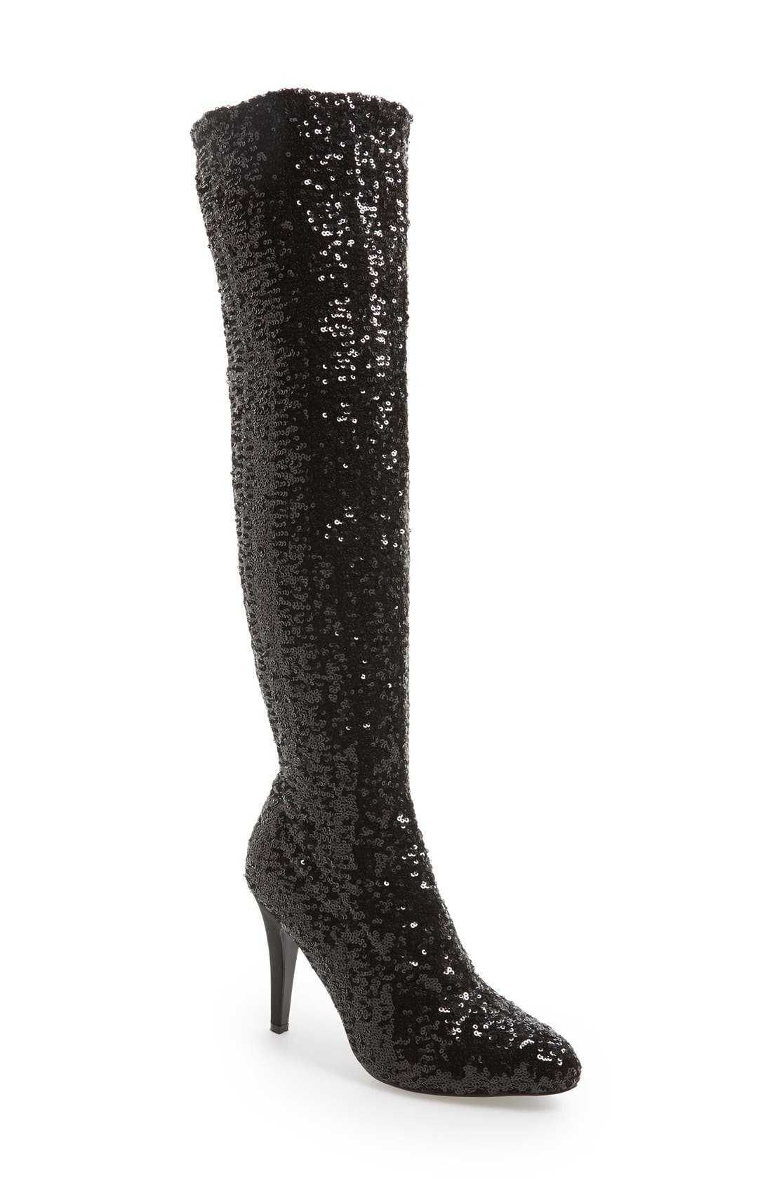 lauren lorraine sequin boots