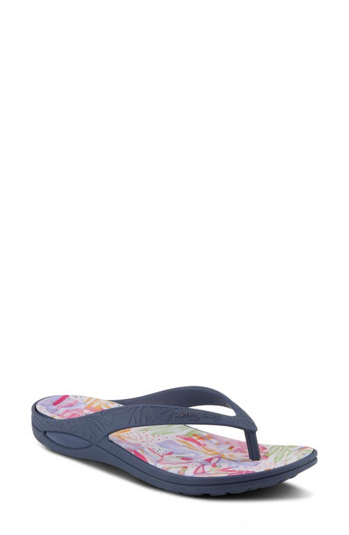 Spring Step Contilo Flip Flop In Navy