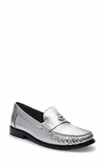 Coach suede hot sale loafers womens
