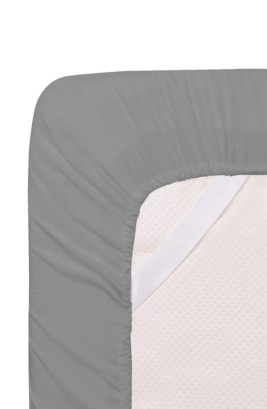 Luxury Home Brushed Microfiber Sheet Set In Light Gray