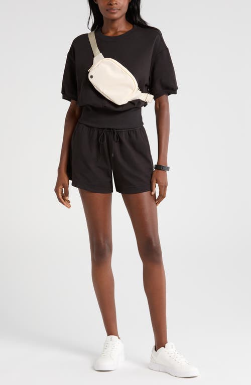 Shop Zella French Terry Shorts In Black