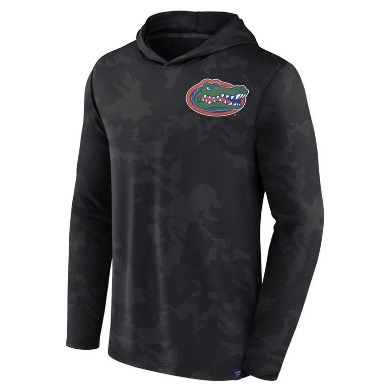 Shop Fanatics Branded  Black Florida Gators Camo Hoodie Long Sleeve T-shirt