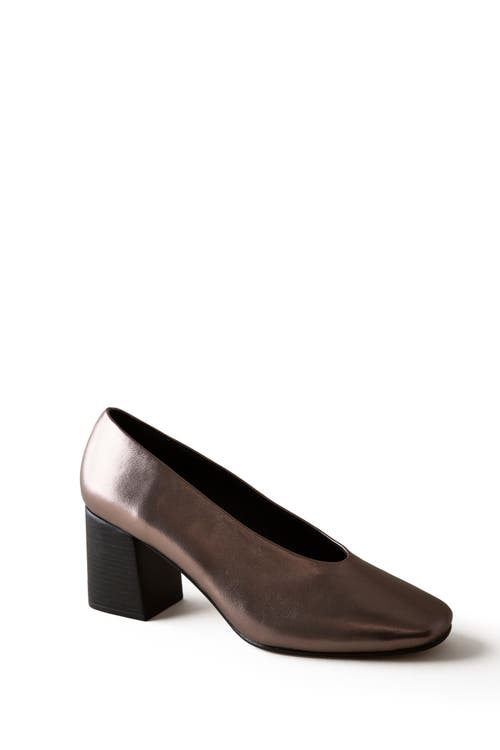 Shop Huma Blanco Salvador Block Heel Pump In Pewter