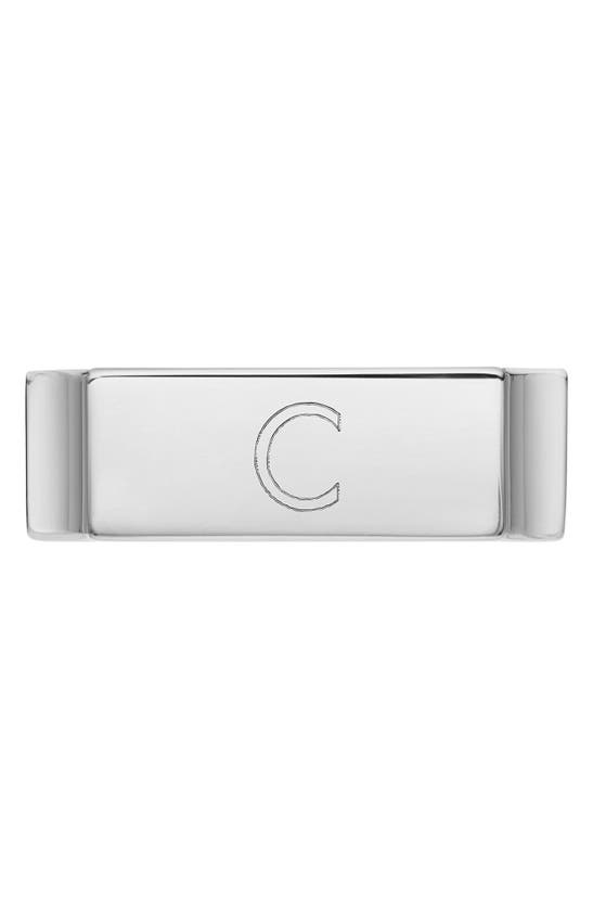 Monica Vinader Wide Signature Ring In Silver