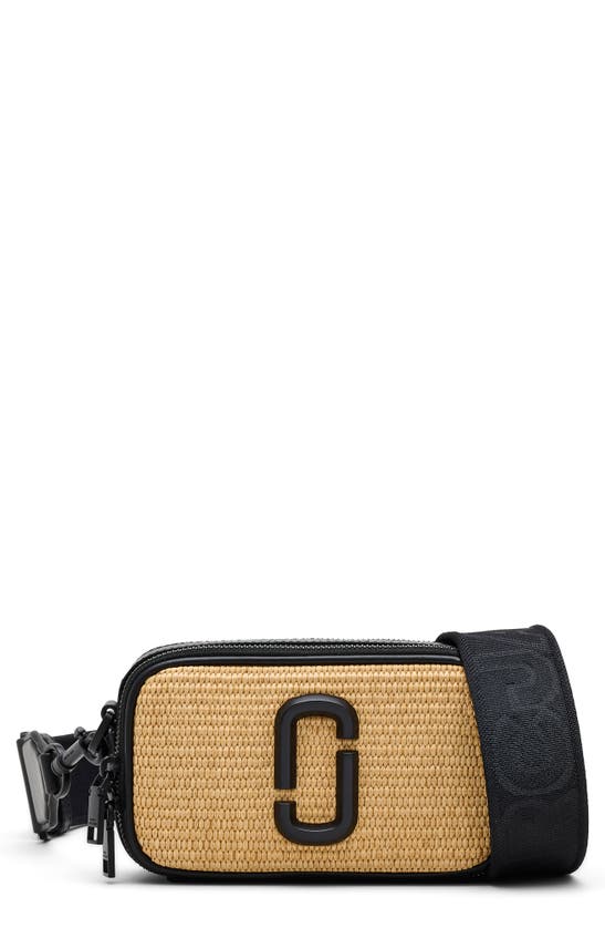 Shop Marc Jacobs The Woven Snapshot Camera Bag In Natural