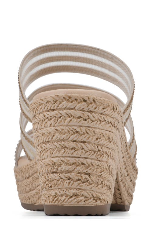 Cliffs By White Mountain Bianna Espadrille Platform Sandal In Natural/mesh