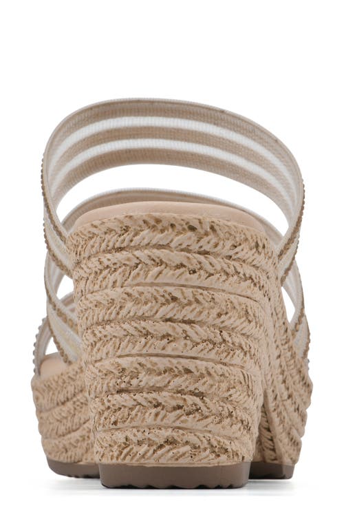 Shop Cliffs By White Mountain Bianna Espadrille Platform Sandal In Natural/mesh