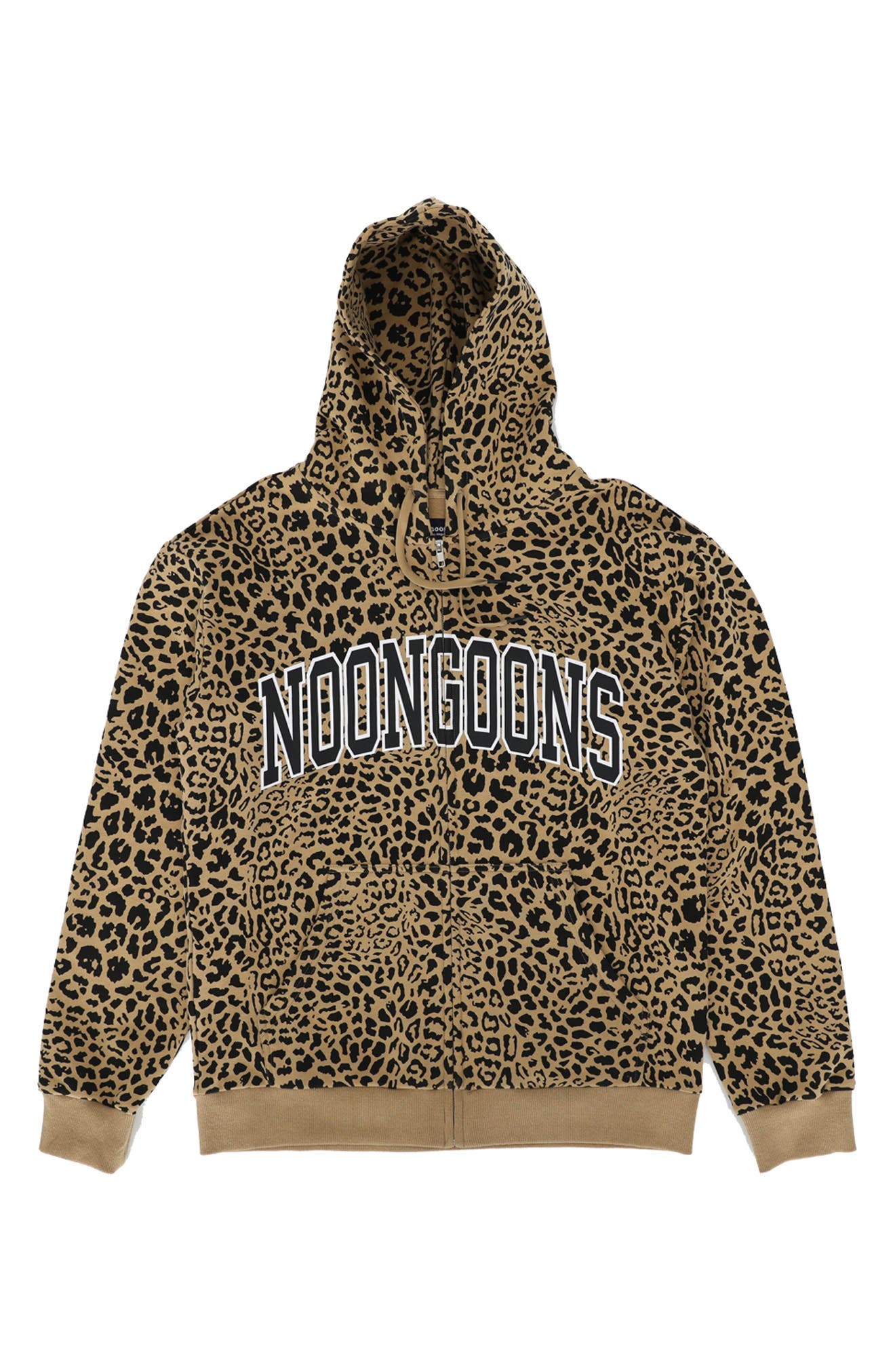 leopard zip up jacket