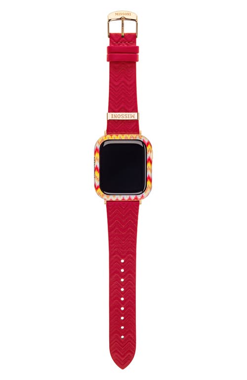 Missoni Zigzag 41mm Apple Watch® Cover In Multi Red