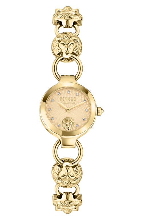 VERSUS Versace Broadwood Petite Bracelet Watch, 26mm in Ip Yellow Gold at Nordstrom