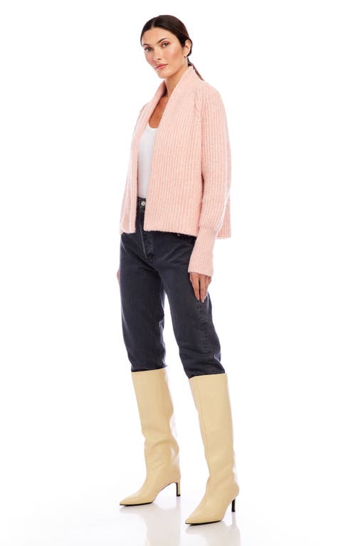 Shop Fifteen Twenty Cely Open Front Cardigan In Pink