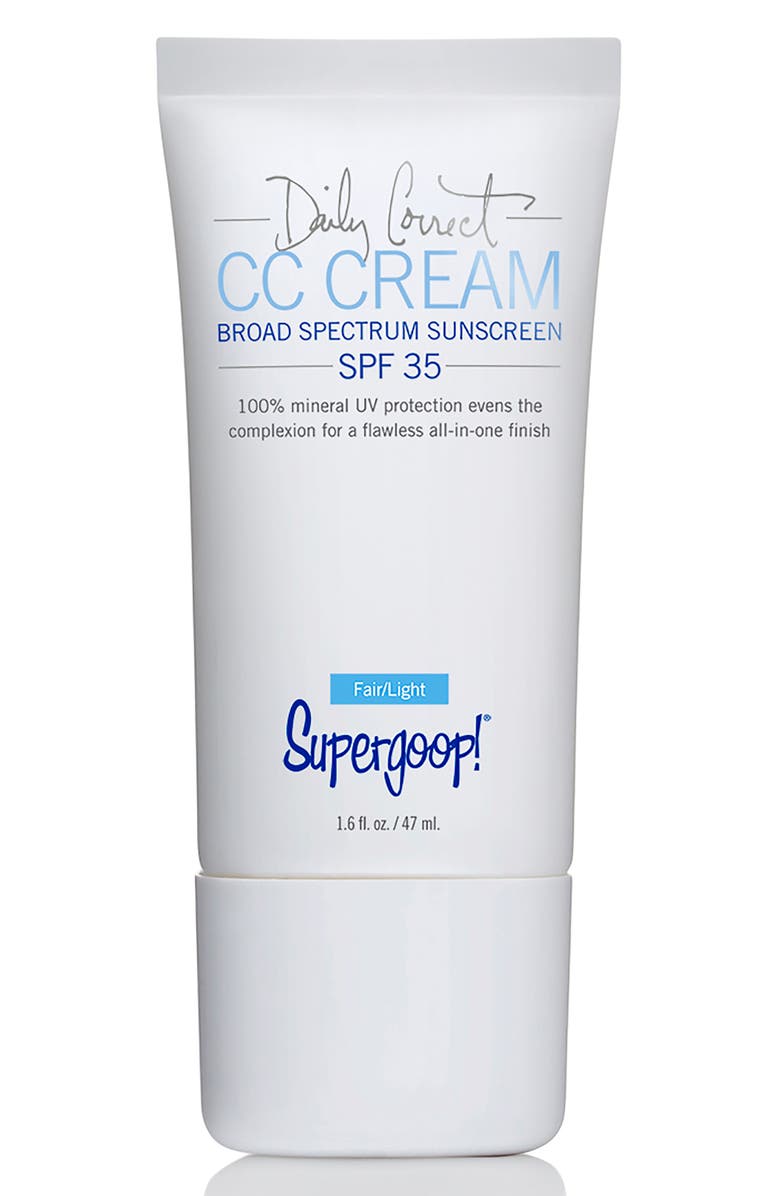 SUPERGOOP!<SUP>®</SUP> Supergoop! Daily Correct CC Cream SPF 35, Main, color, FAIR/ LIGHT SPF 40