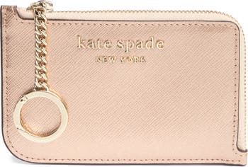  Kate Spade New York Medium L-Zip Leather Card Holder