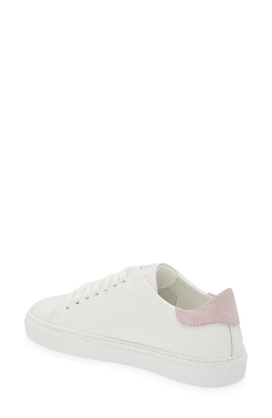 Shop Axel Arigato Clean 90 Sneaker In White/ Pink