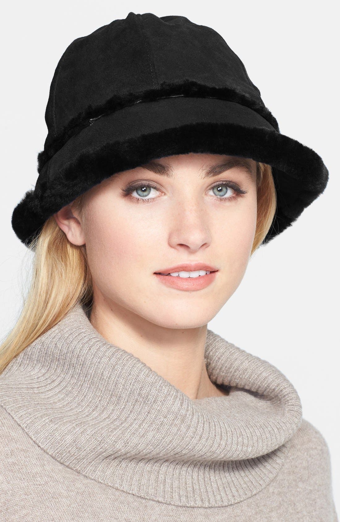 UGG® Australia 'City Small' Genuine Shearling Bucket Hat Nordstrom