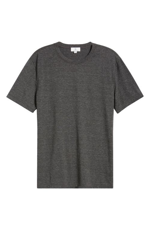 Ag Bryce Heathered Crewneck T-shirt In Heather Charcoal