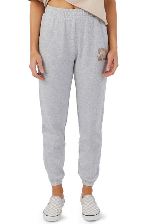 O'Neill Swept Up Cotton Sweatpants in Heather Grey 2 at Nordstrom, Size Small