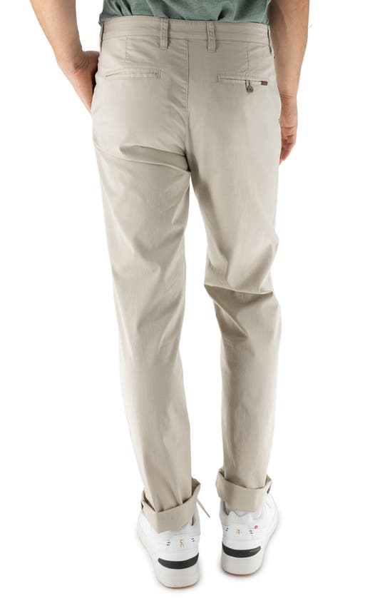 Devil-dog Dungarees Maneuver Slim Straight Leg Performance Twill Pants In Stone