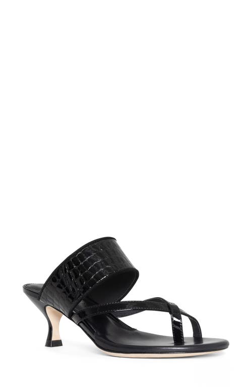 Donald Pliner Louka Kitten Heel Sandal Black at Nordstrom,