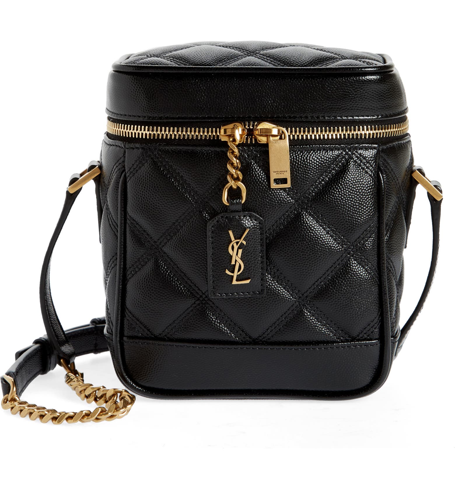 Black YSL vanity bag