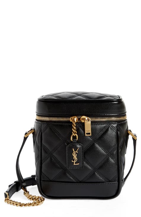 Saint Laurent Monogram Quilted Wool Crossbody Bag in Nero at Nordstrom -  Yahoo Shopping