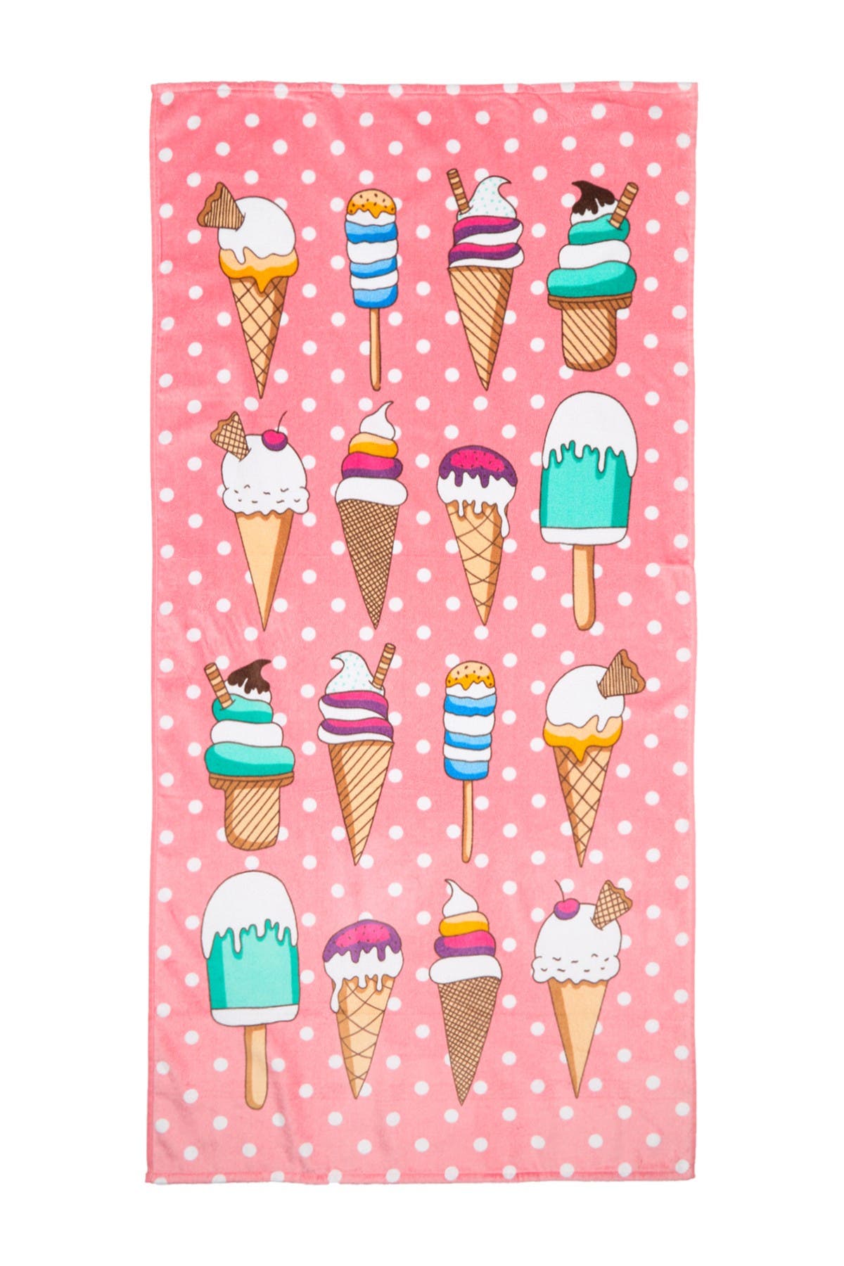APOLLO TOWELS ICE CREAM PRINT BEACH TOWEL 813409025372