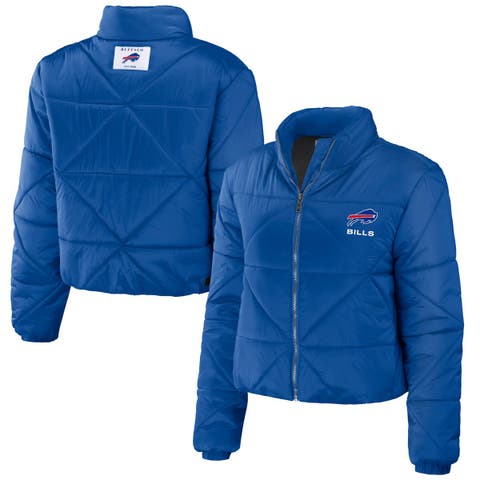Women's Chicago Cubs DKNY Sport Royal Julia Full-Snap Puffer Jacket
