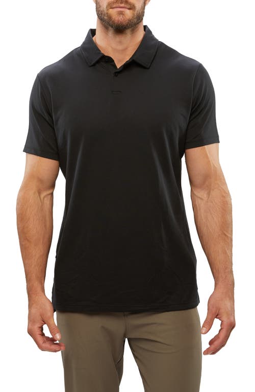 Coz Split Hem Polo in Black